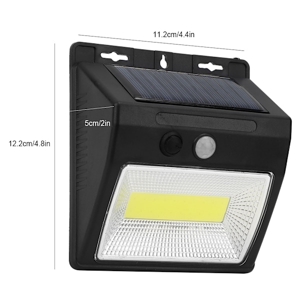 Smart Utomhusbelysning, Multi-Mode Solcellslampor med Uppladdningsbara Solpanellampor, IP65 Vattentät Utomhusbelysning, Solcellslampor med Rörelsesensor