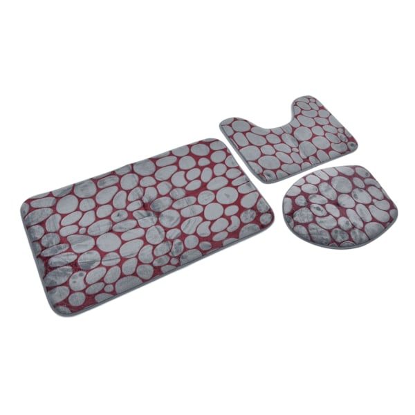 Halkfria Badrumsmattor, Badrumsmatta i Memory Foam, Snabbtorkande Duschmatta i PVC, Mjuk Sammet Ultra-Fiber Matta För En Säkrare Och Bekvämare Badstund