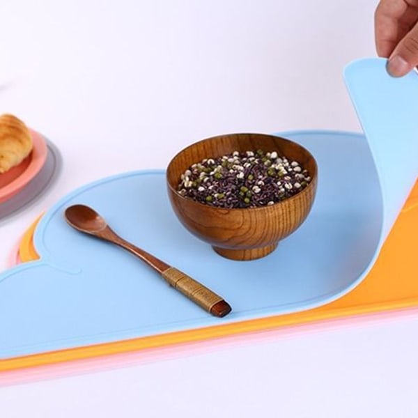 Silikon Bordsunderlägg Matsmattor för barn Baby Toldder Matbordsmatta Lätt bärbar
