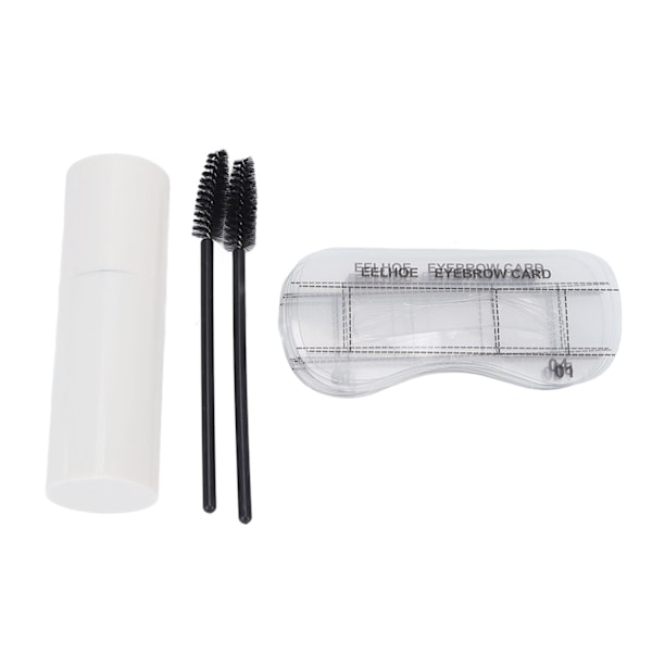 Ögonbrynspuder Kit 10 Ögonbrynsmallar Långvarig Vattentät Portabel 1.8g/0.06oz Svart Ögonbrynsfyllnadsset för Kvinnor