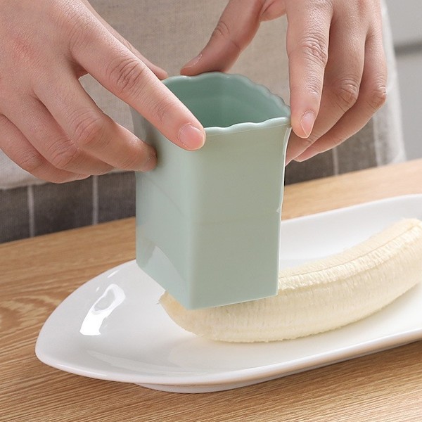 Fruktskivare, Jordgubbsskärare, Ägg- och Banan Hackare, Kreativ Köksredskap för Att Göra Grönsakssallad, Diskmaskinsäker Green
