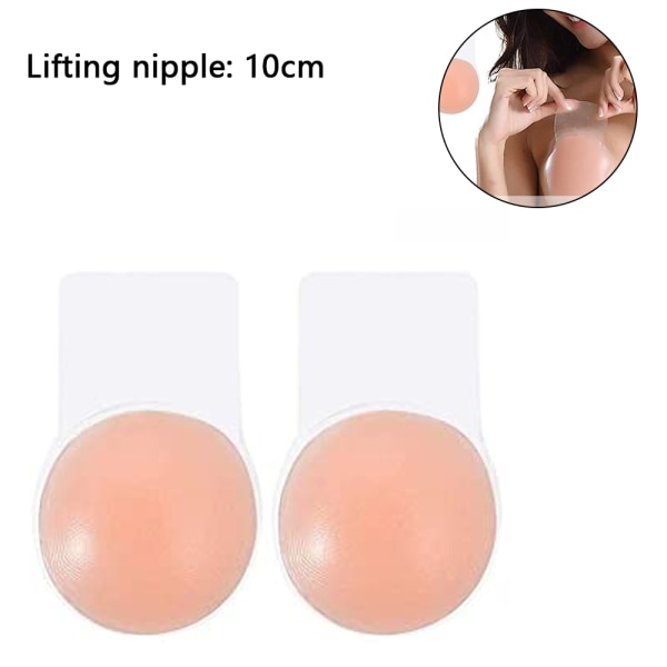 1 par Breast Lift Adhesive BH, osynliga vattentäta bröstvårtor för kvinnor ger push up, passar alla kläder