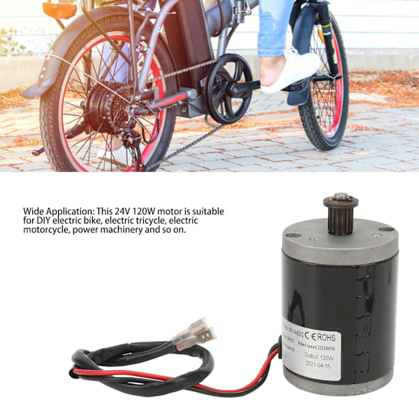 Borstad DC-motor, aluminiumkonstruktion säkerställer hållbarhet och långvarig prestanda, mångsidig kompatibilitet för DIY elcykel trehjuling