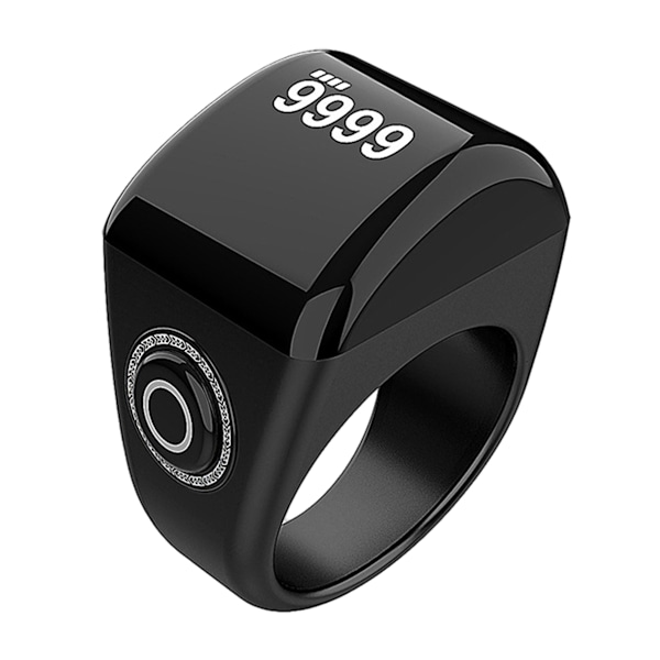 Smart Ring, Digital Azan Väckarklocka, Digital Tasbih Fingerräknare med OLED-skärm, Vattentät, APP-stöd Räknare Smart Ring 20mm