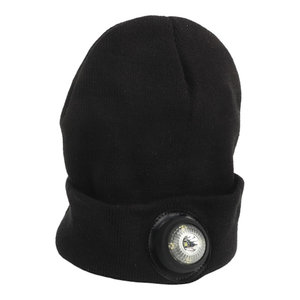 Uppladdningsbar Pannlampsmössa för Unisex Vinter, Vattentät LED-Mössa med Bluetooth för Utomhusaktiviteter