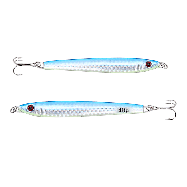 Hett 5-pack Jiggfiskedrag Metallbeten Järn Jigg Havsfiskeutrustning 40g