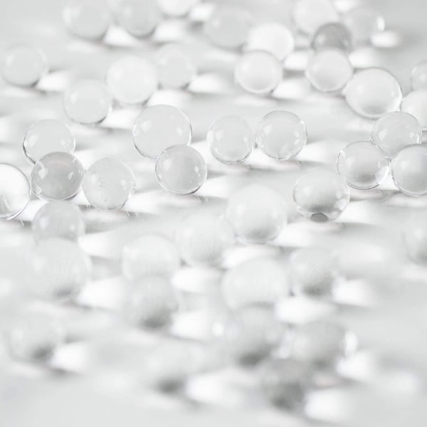 Inga hål Pärlor för Centerpieces Vas Filler Beads Water Clear Transparent