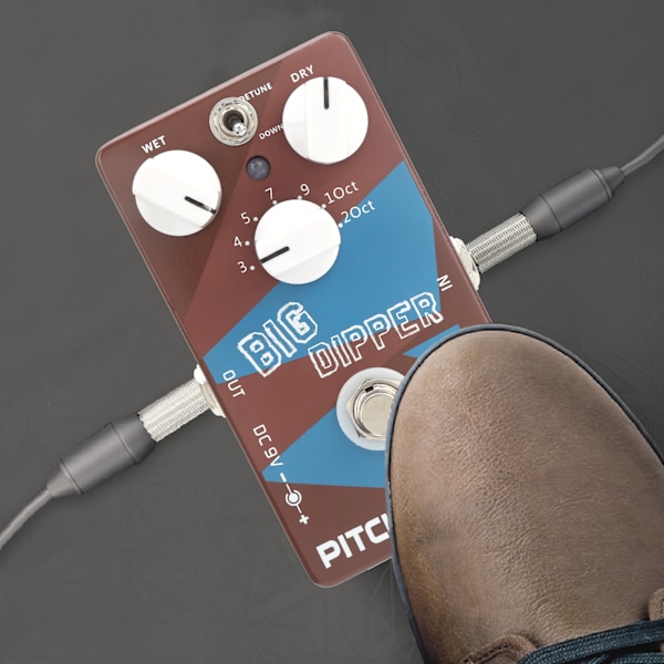 Pitch Shifter Gitarr Pitch Converter Effektpedal Transponering Harmonisk Generator DC 9V