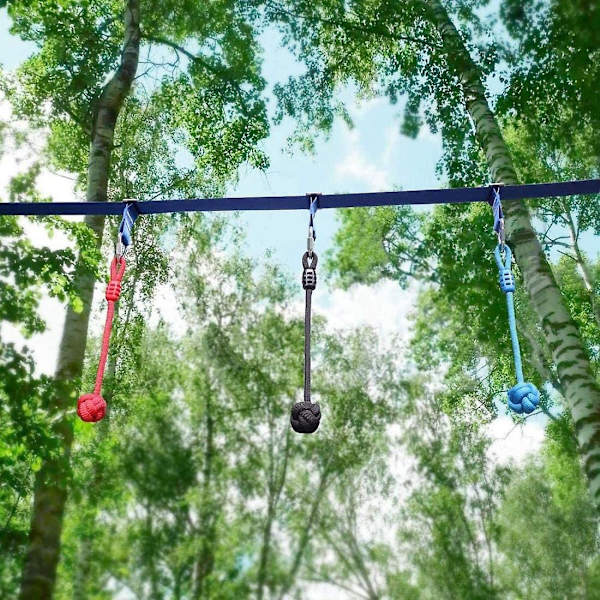 Barnens gunga klättertillbehör för Ninja Warrior hinderbana - Ninja Slackline Ninja Fists Holds - 3-pack-WELLNGS 0 0