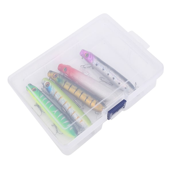 HENG JIA Beten Hårda Beten Konstgjorda Beten Fiske Minnow Wobblers för Fiske (Betesset 5st)