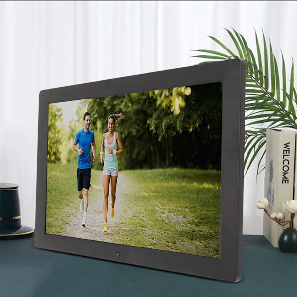 15 tums WiFi Smart Digital Fotoram Väggmonterad LED-skärm Stor Digital Bildram 100‑240V