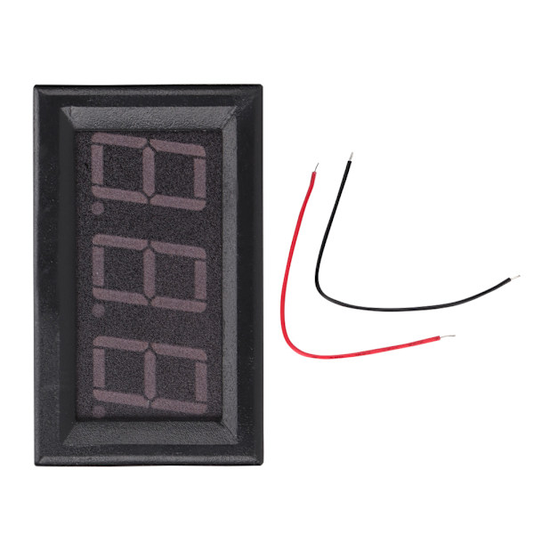 2 STK 0,56 Tum DC 5V-90V Två Kablar Tre Display Siffror LED Digital Voltmeter