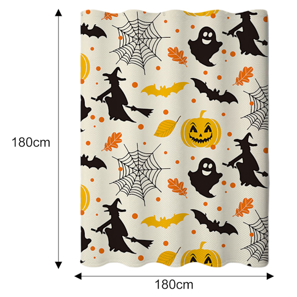 Duschdraperisatser för Badrum 72Bx72H Höst Gröna Löv Duschdraperi Rutigt Polyester Badkarsdraperi Säsongsbetonad Högtids Badrumsdekor med 12 Style 4