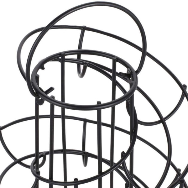 Metall Egg Skelter Spiral Design Ägg Dispenser Rack Hållare med förvaringskorg för bänkskiva kök