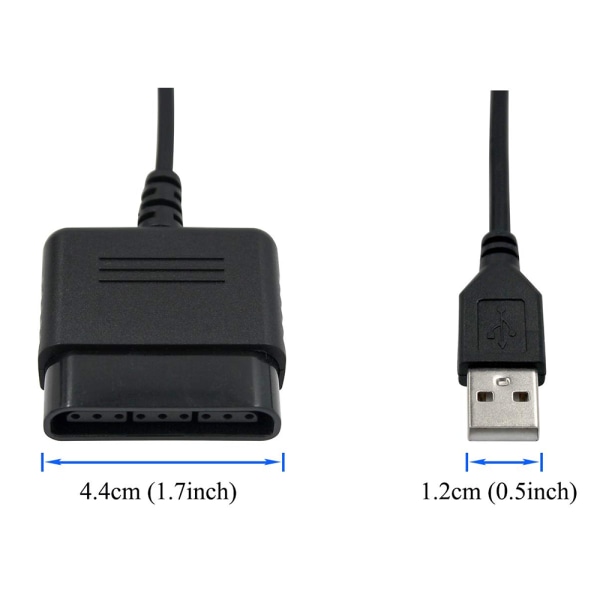Lämplig för PS2 till PS3 PC handtag adapter USB till PS2/PS3 handtag konvertering linje två i en USB 2.0 Controller Adapter