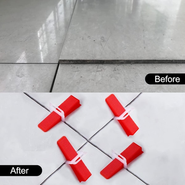 DIY Plattnivellerare för Hemrenovering, Kraftigt Nivelleringssystem Ökar Hastigheten på Plattläggning, Lämplig för Plattor från 3mm till 15mm Tjocklek