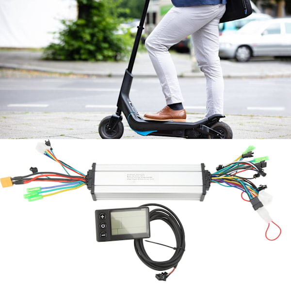 Elektrisk motorstyrenhet, Innovativ borstlös styrenhet för E-cykeltillbehör, Vattentät LCD-skärm för tydlig sikt, Värmeavledning