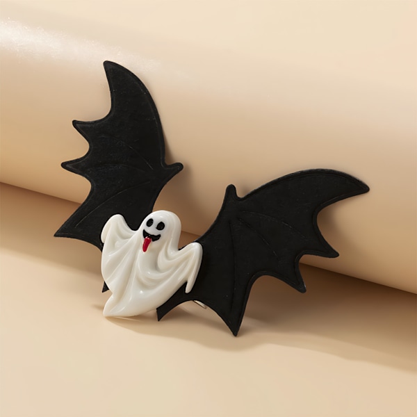 1 par Halloween Dödskalle Fladdermus Hårspännen Retro Hårnål med Punk Clips Ny Hårstyling (Fladdermus Dödskalle) Style 1