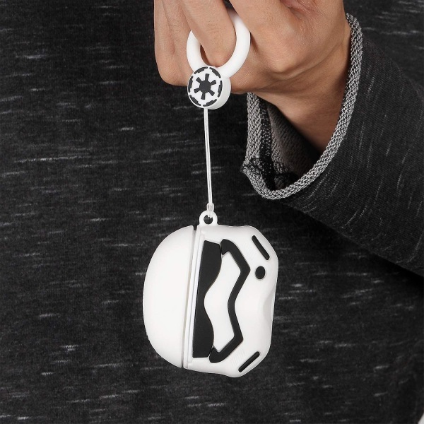 För Star Airpods Case 2 Wars Pack, Stötsäkert Fodral med Nyckelring, Kompatibel med Apple Airpod Pro