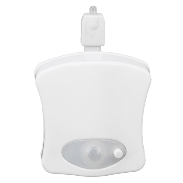 Toalettlampa med Rörelsesensor, Vattentätt Flexibelt PVC-fäste Anpassningsbart till Alla Toaletter, Automatisk På/Av Nattlampa för Badrum, 8 Färgers LED