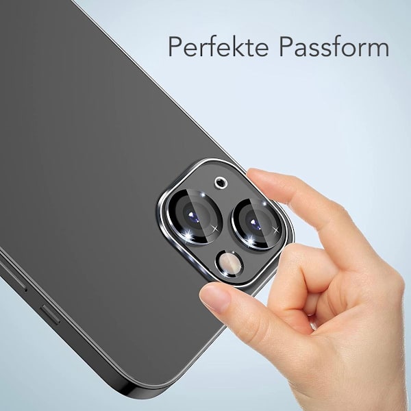 GLiving pansarglas för iPhone 13, 3-pack kameraskydd, härdat glas,