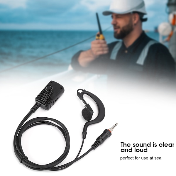 Öronkrok Hörsnäcka In-Ear Headset Tvåvägsradio Hörlurar med för VOX Passar ICOM M33 T50