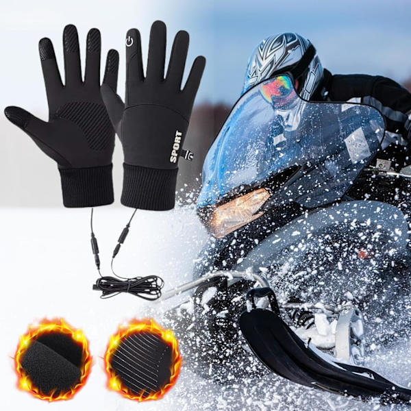 USB-uppvärmda handskar | Laddningsbara elektriska handskar för vintersport Iron Iron