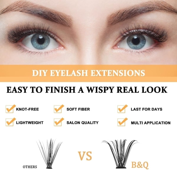 Lash Clusters 40D-0.07C-10 B&Q Lash Individuella Fransar 240