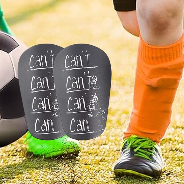 1 par Mini Benskydd för Fotboll, Extra Små Fotbolls Benskydd Skyddande Benskydd Utrustning Små Benskydd för Tonåringar Barn Vuxna black