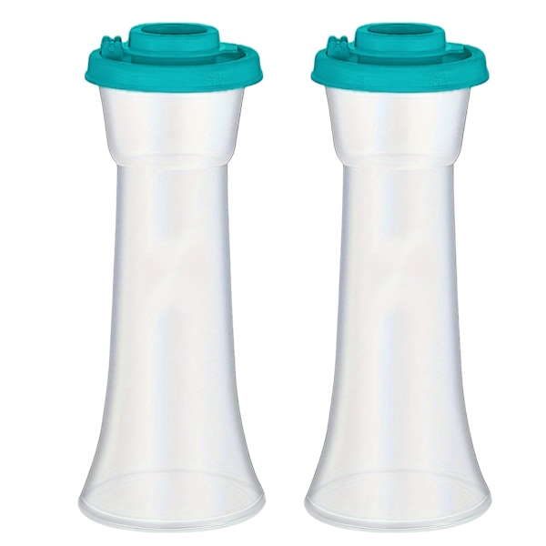 Timglas Salt- och Pepparset med 2 Behållare, Lufttäta Lock, BPA-fria, Tål Maskindisk Light Green