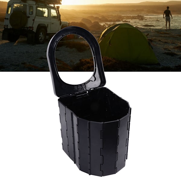 Justerbar Bärbar Toalett, Multifunktionell Campingtoalett med Halkfria Baser, Extra Stor Bekväm Sits för Utomhusaktiviteter