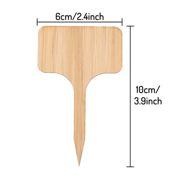 50 st träväxtetiketter miljövänlig
