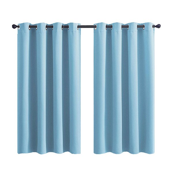Gardiner 2 Paneler för Sovrum Vardagsrum Enfärgade Mörkläggande Termiskt Isolerade Ljudisolerade Energibesparande Öljetter Fönsterbehandling Draperier, 52x54, Style 4