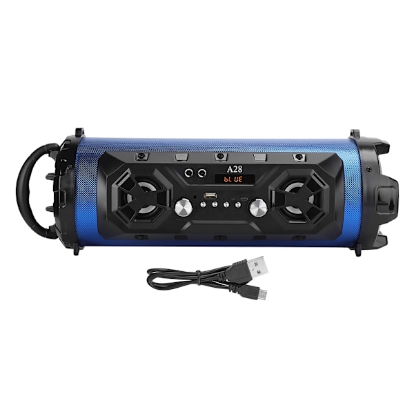 A28 Trådlös Bluetooth Högtalare Rund Cylinder Portabel Stereo Utomhus Stöd USB AUX
