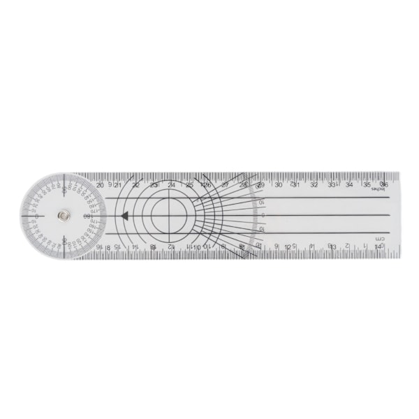 Rörelsemätare Goniometer Set för Fysioterapi, Användarvänliga Tydliga Plastverktyg Professionella Material, Ledaxelsobservation Säkerhet,