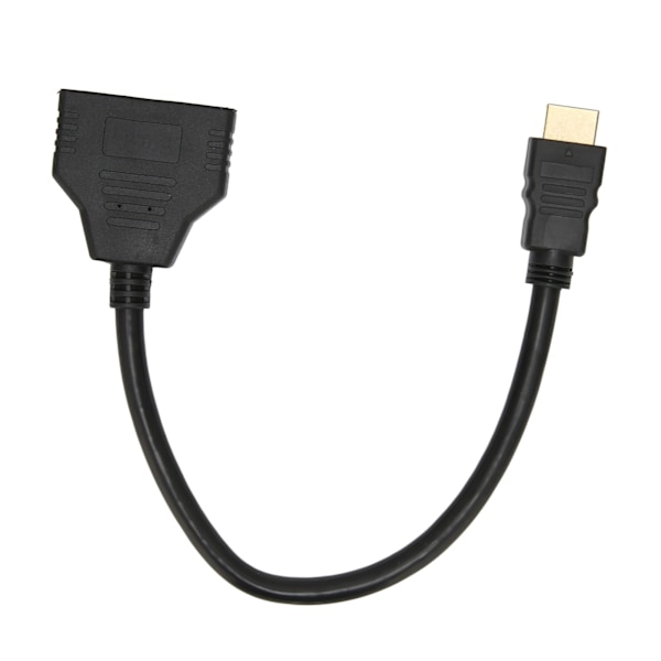 HD Multimedia Interface Splitter 1 ingång till 2 utgångar Hane till Dubbel Hona HD Multimedia Interface Adapterkabel