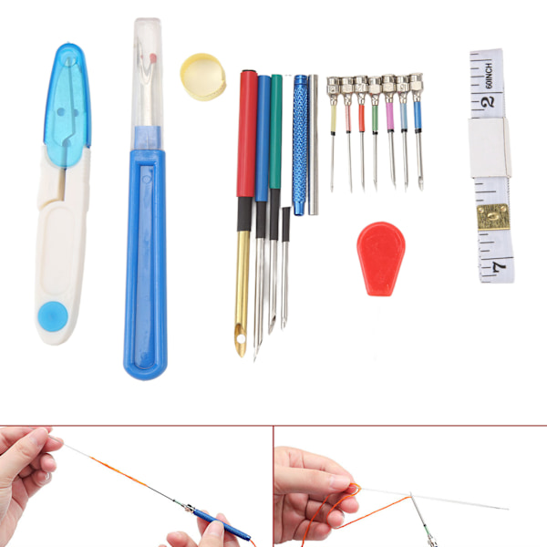 Broderikit med Punch Needle Mångsidigt Utsökt DIY Trådsömnadskit för Nybörjare Vuxna