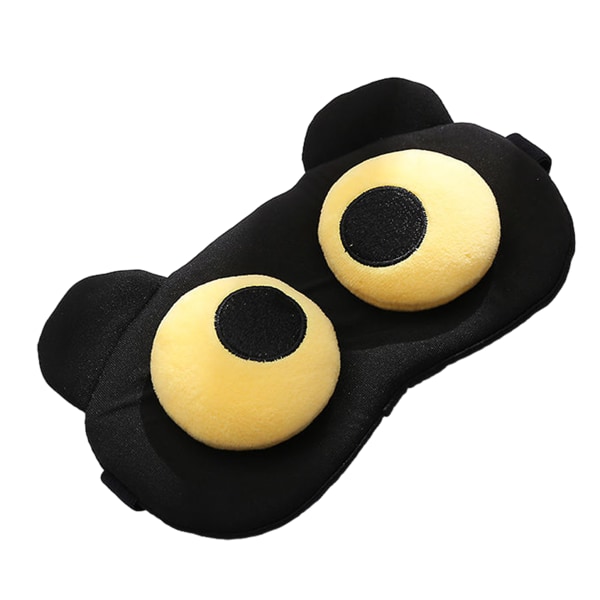 Sömnmasker för kvinnor, Ögonmask för att sova, Cute Block Funny Light, Soft Comfort Eye Shade Cover(svart)