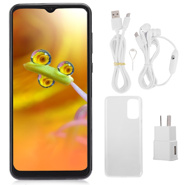 MIQOO p41pro 6+64G 6.7in Smartphone Face ID Fingerprint Mobiltelefon Svart (100-240V) AU
