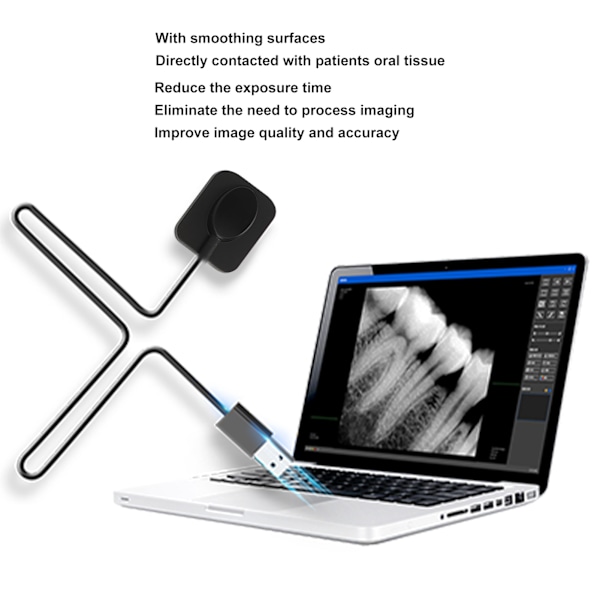 Professionellt Dental Intraoralt Sensorförstoringsendoskop, Portabelt Mikroskop Högkvalitativ Optisk Lins för Exakta Dentaldiagnoser och