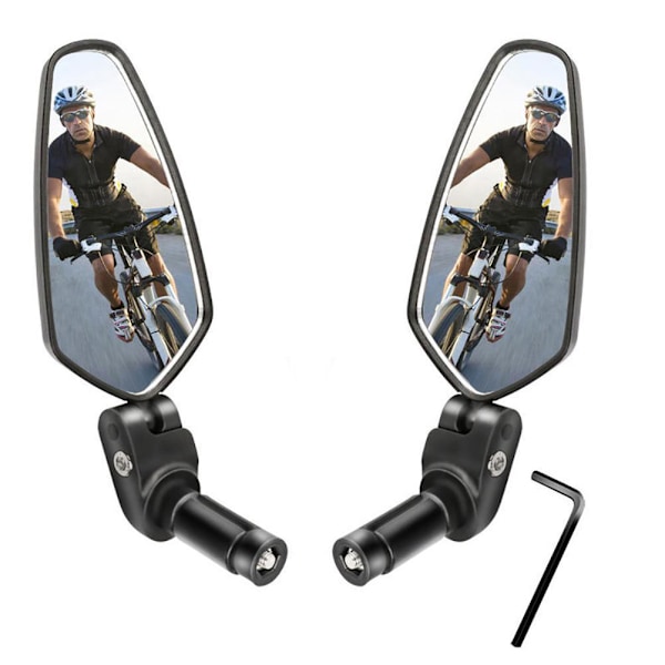Cykelspegel med vidvinkellins, uppgraderat material säkerställer hållbarhet för olika cyklar inklusive mountainbike, landsvägscykel, hybridcykel, stadscykel och elcykel