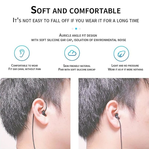 3,5 mm In-Ear Enkelsidig Hörlur Mono-kanal Funktionell Öronpropp Stereo Headset