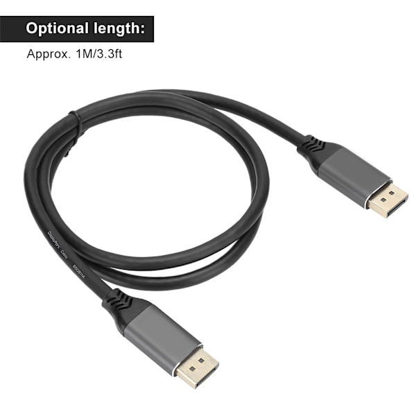 1.4 Hane till Hane DP till Hane till Hane DP Kabel Tråd för 8K Universell Kompatibilitet (1M)