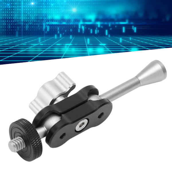 Trippelledad Versa Magic Arm för Universell Montering, Stensäker Support Aluminiumlegering Magic Arm med Dubbla 360 Graders Kulleder för Justerbarhet