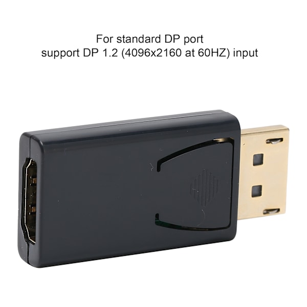 4K DP Hane till HD Multimedia Interface Hona Adapter 1.4V Guldpläterad Konverter Svart