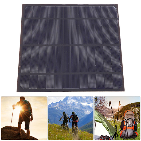 4.5W 6V Utomhus Bärbar DIY Mini Vattentät Monokristallin Kisel Solpanel