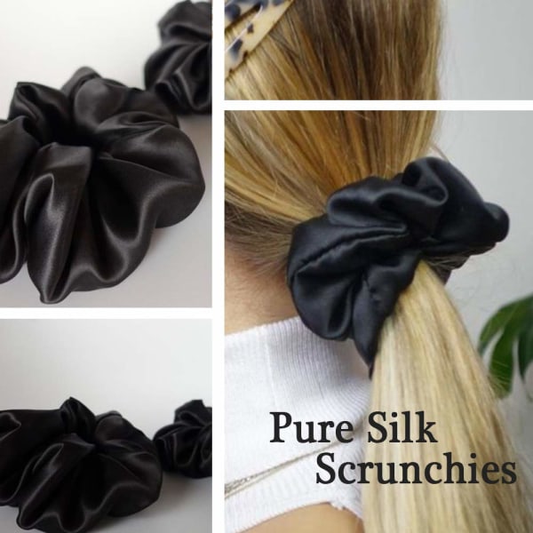 Hårband Silk Satin Scrunchy-Hair Elastics