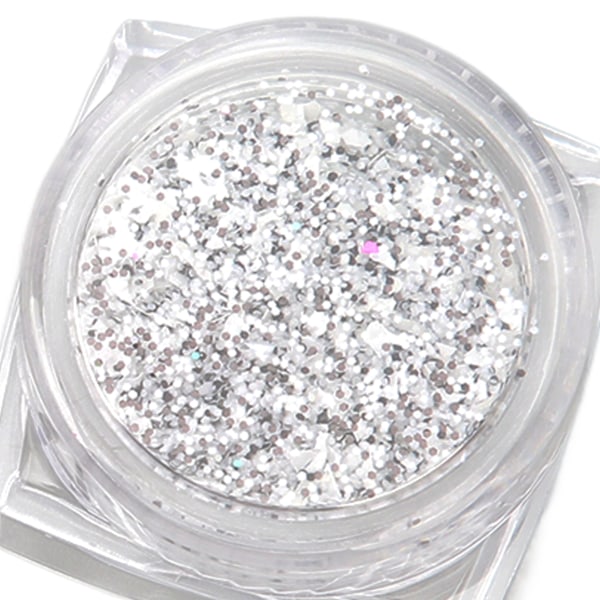 Holografiskt Nagelglitter, Hälsosamt Iridescent Pulver För Elegant Utsökt Design, Lämpligt För UV Gel Akryl Riktiga Naglar, Perfekt Gåva Till Din