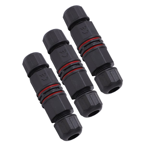 Vattentäta kontakter, högtemperaturbeständiga för utomhusbelysning, LED-modullampor, geografisk belysning, fontäner, 3-pack