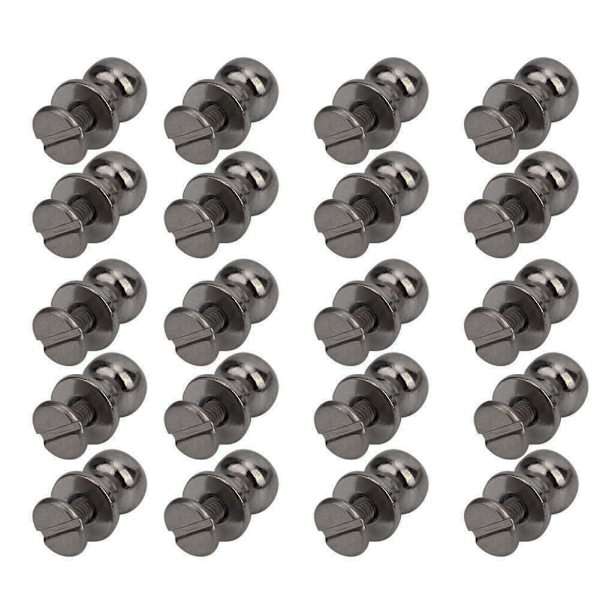 20 st 9 x 8 mm DIY zinklegering nitar rund huvud nippel spik väska skor tillbehör för läder, pistol färg